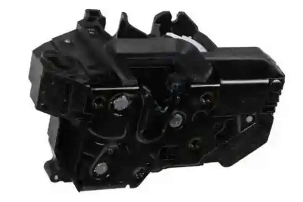 What materials is the door latch assembly made from?