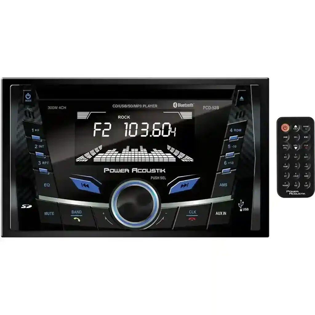 PCD52B Power Acoustik Double Din AM/FM/CD/USB/BT Questions & Answers