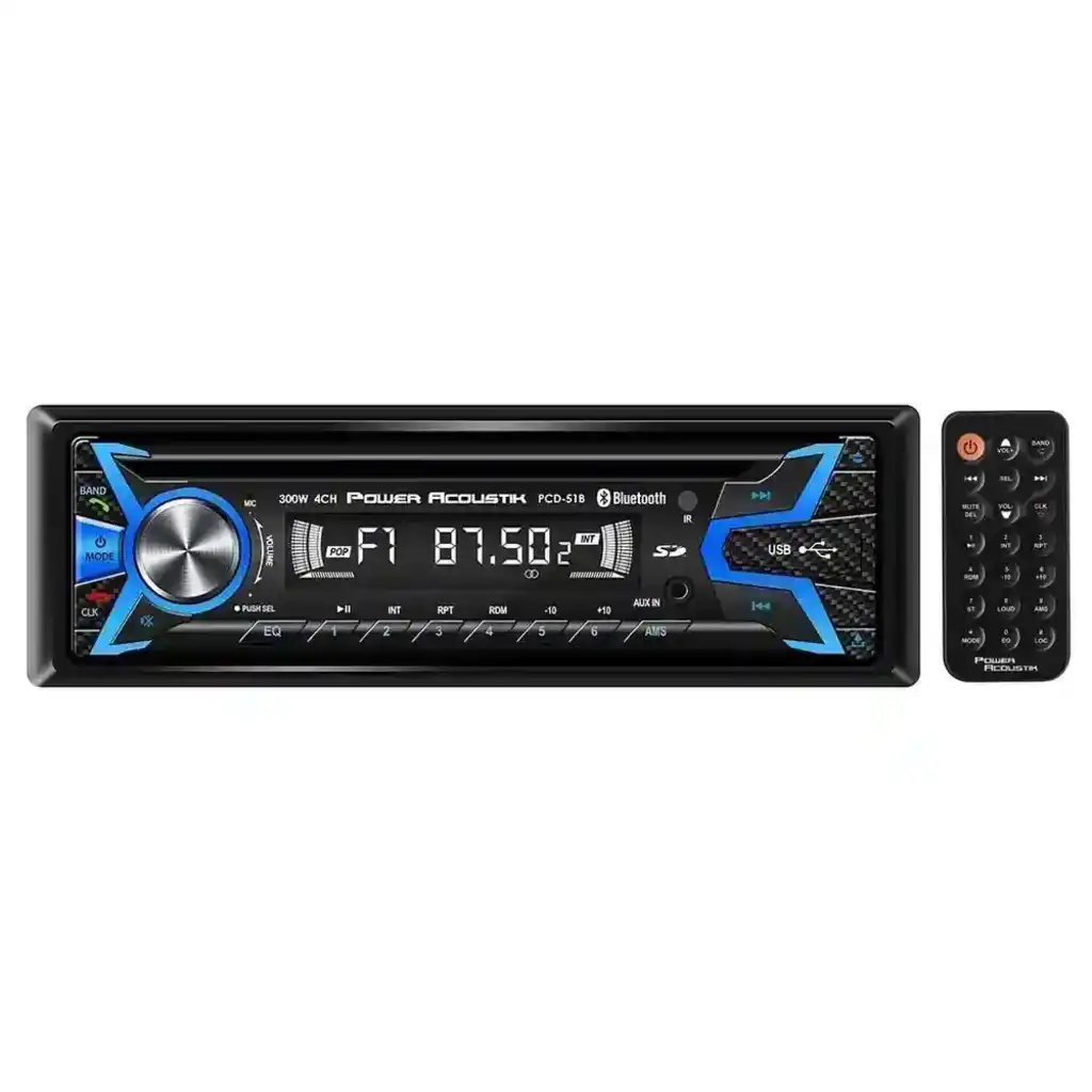 PCD51B Power Acoustik AM/FM/CD Player USB BT Questions & Answers