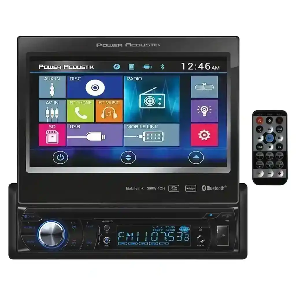 PD724B Power Acoustik S. Din 7" Flip out AM/FM/CD/DVD/USB/BT Remote Questions & Answers