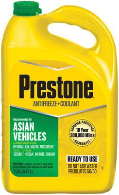 How do you use a Prestone antifreeze coolant tester?