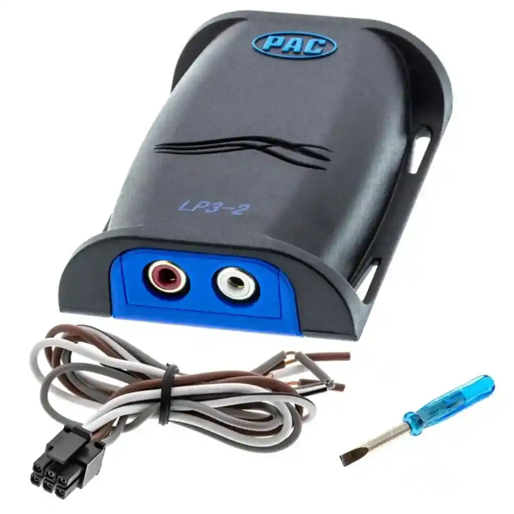 What materials is the LP32 PAC Locpro 2CH Line Output Converter made from?