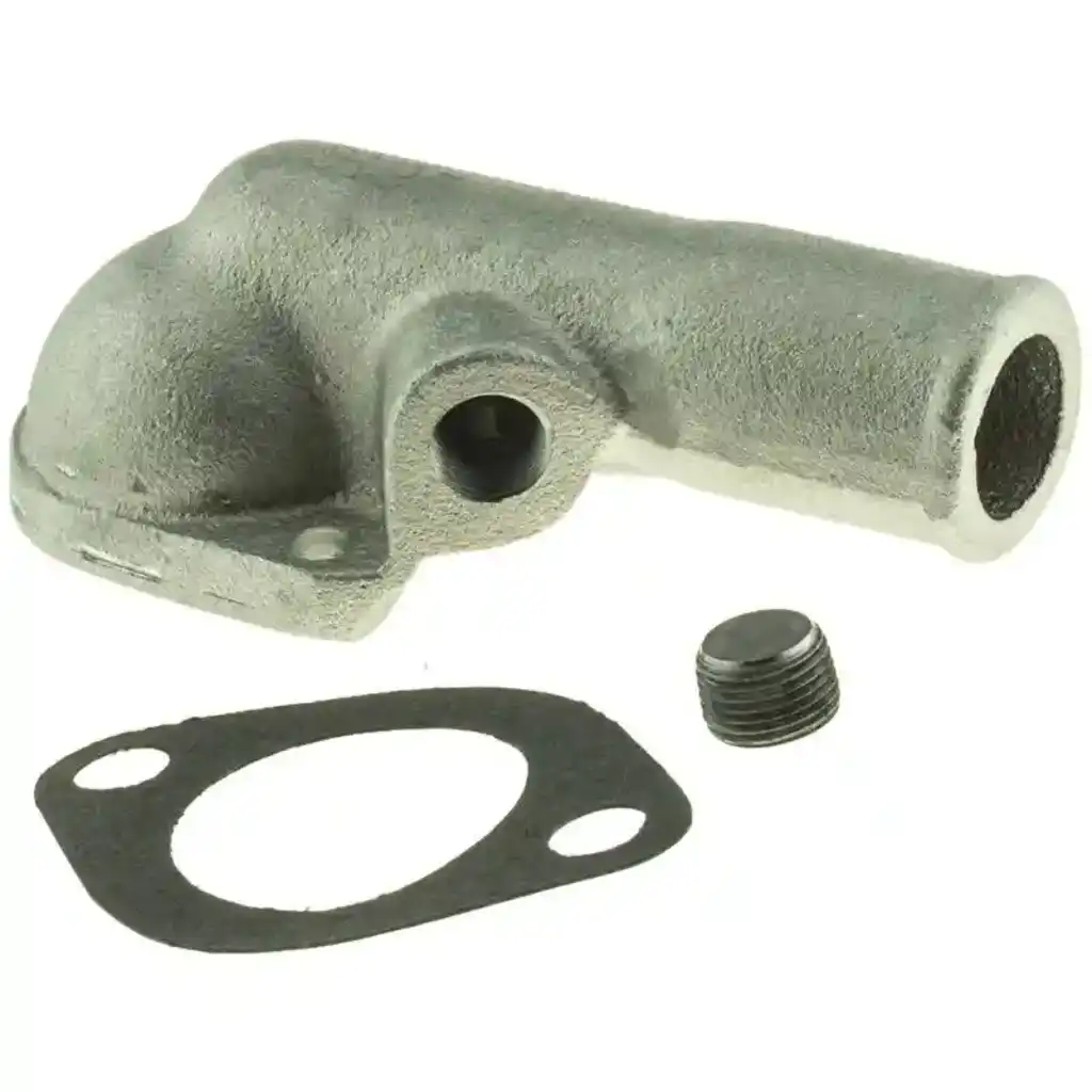 What is the name of the temperature controlled valve placed at the engine coolant outlet on most engines?