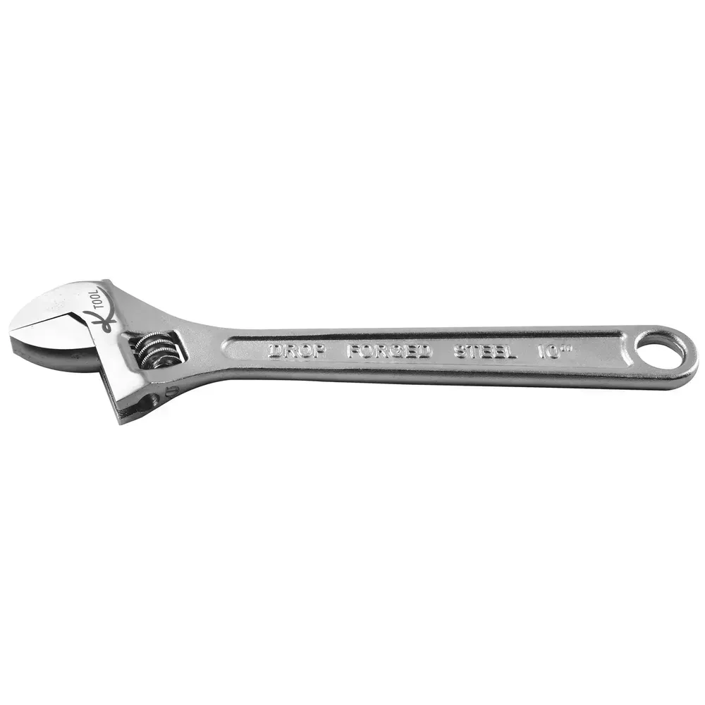 What types of tools can this adjustable wrench be used to adjust?