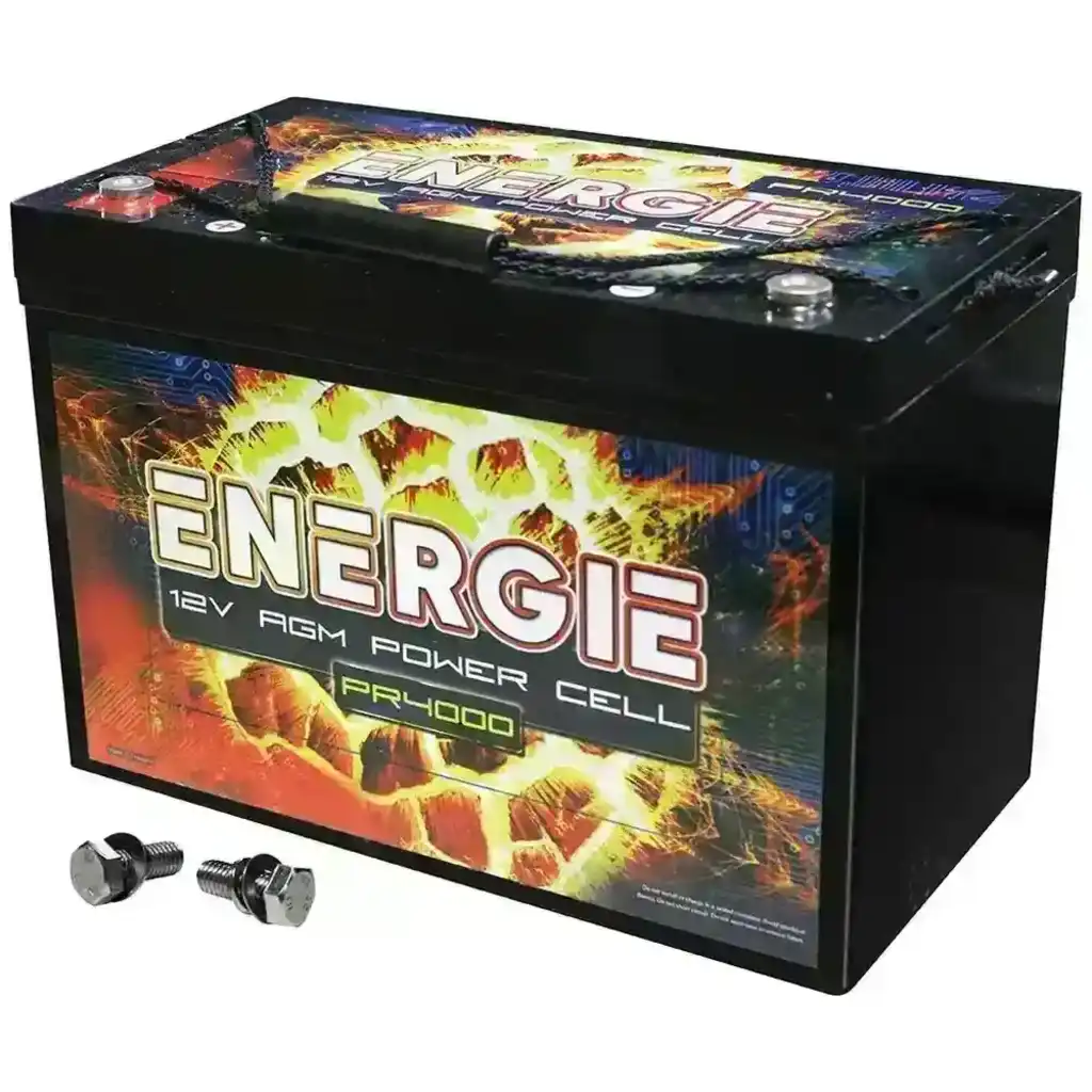 How can you check battery info for a PR4000 Energie 4000W 12V Power Cell?