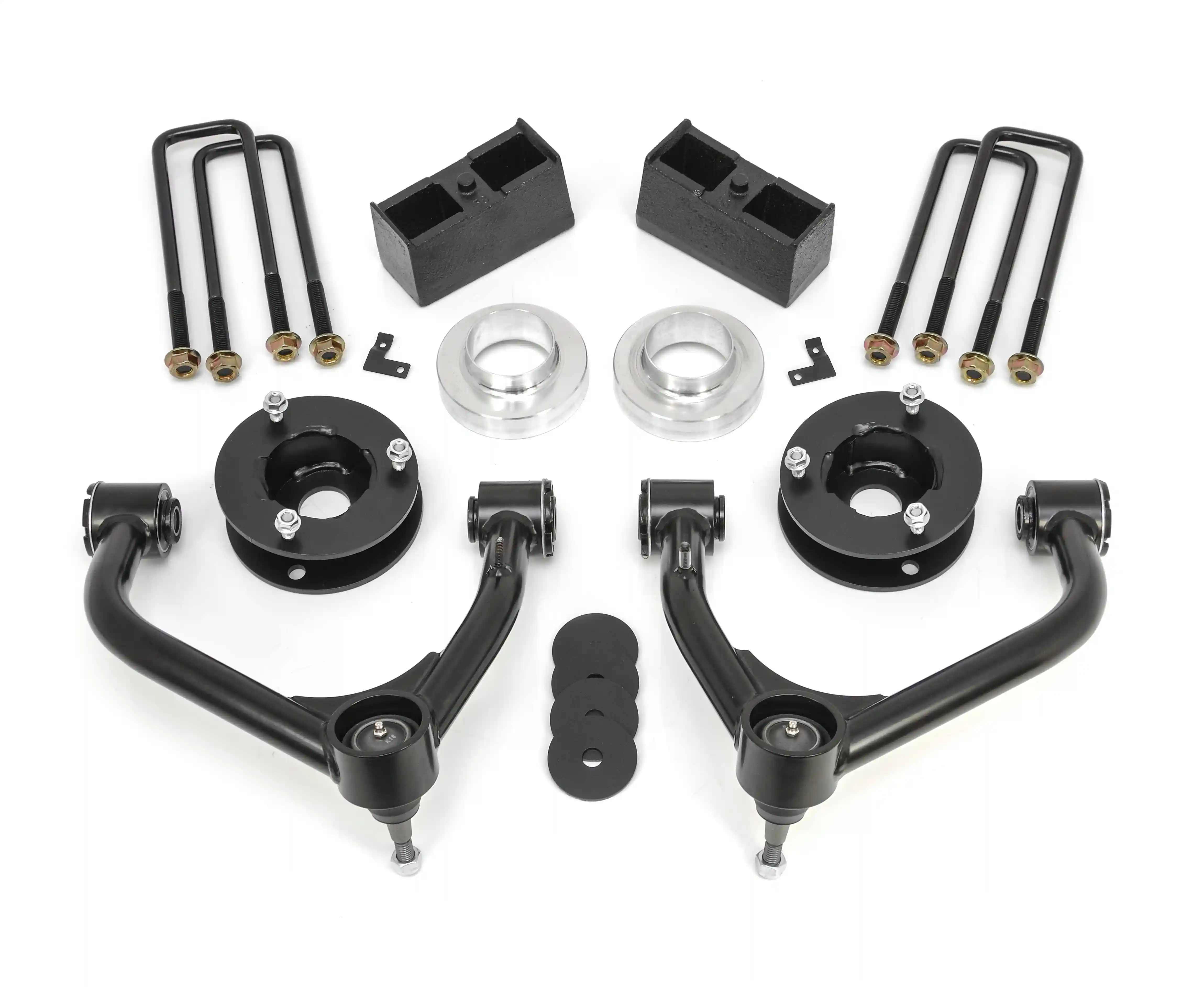 Which Chevrolet models is the suspension lift kit compatible with?