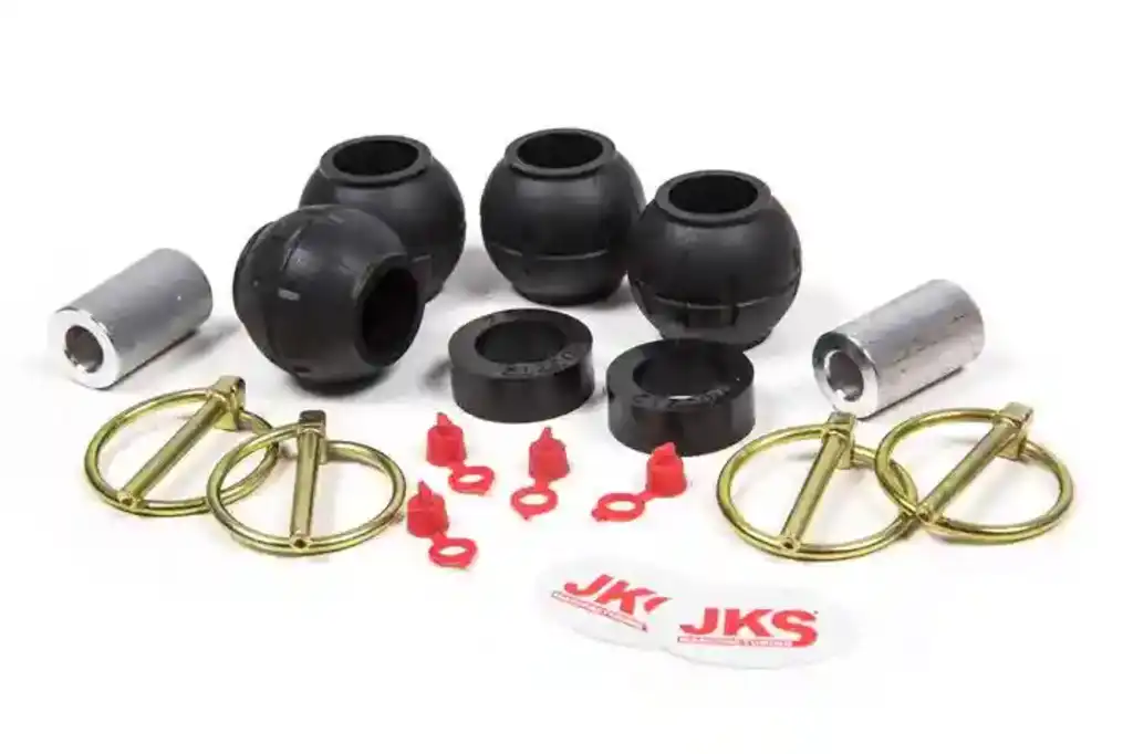 What is the purpose of the spherical bushings included in the kit?