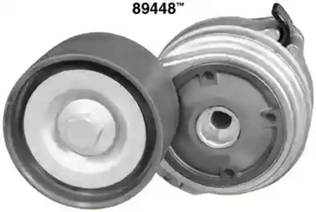 What are the parts of a belt tensioner?