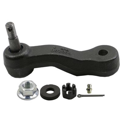 What is the function of the steering idler arm?