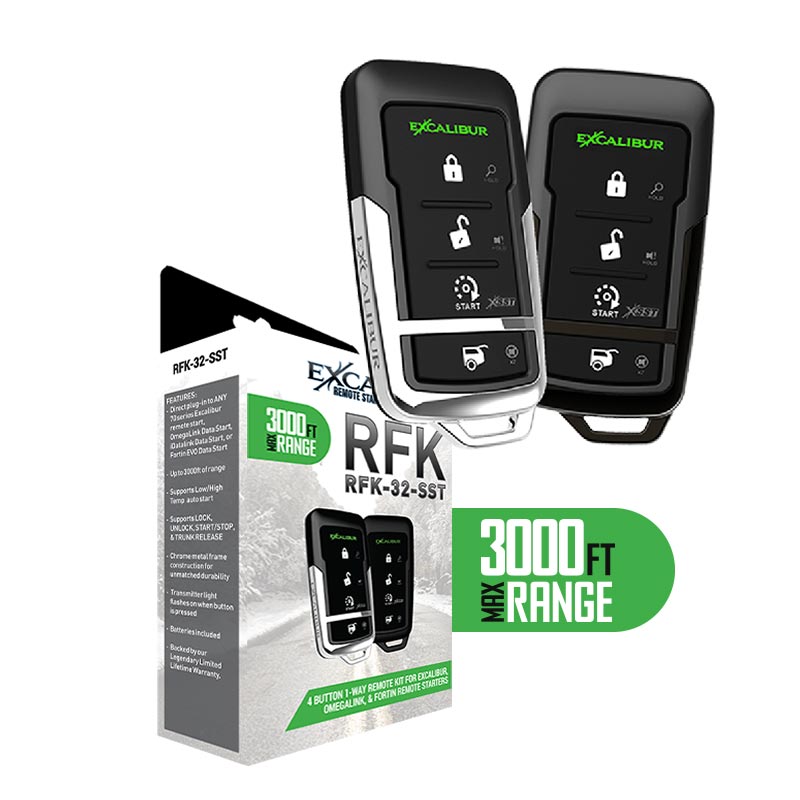 RFK32SST Excalibur 4-Button 1-Way Remote Kit for Excalibur Omegalink and Fortin Remote Starters Questions & Answers