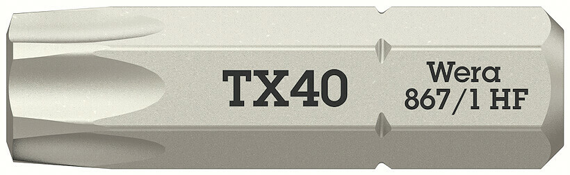 WERA 867/1 TORX® HF Bits with holding function TX 40x25mm Questions & Answers