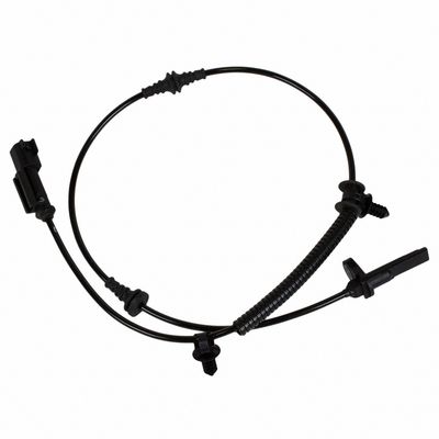 What is the output of the ABS wheel speed sensor?