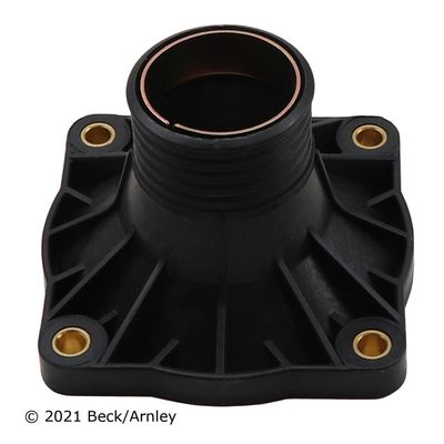 Is a thermostat housing connected to the engine?