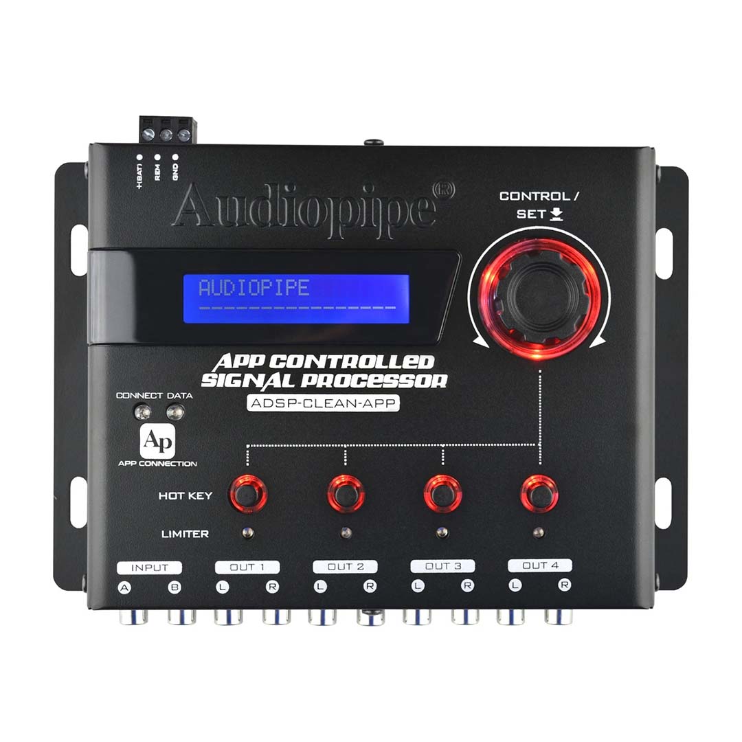 What is the output configuration of the digital signal processor?