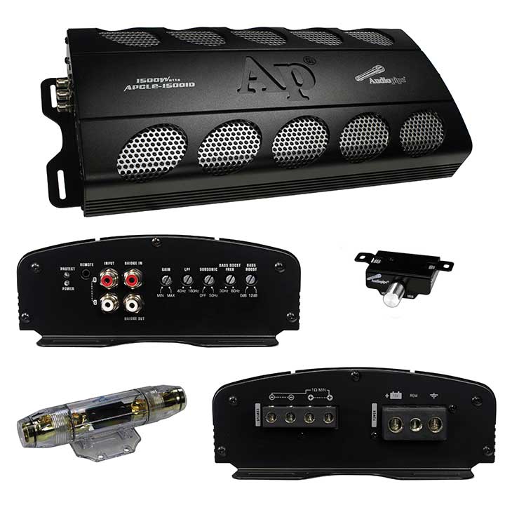 How do I adjust the Audiopipe APCLE15001D amp for car audio?