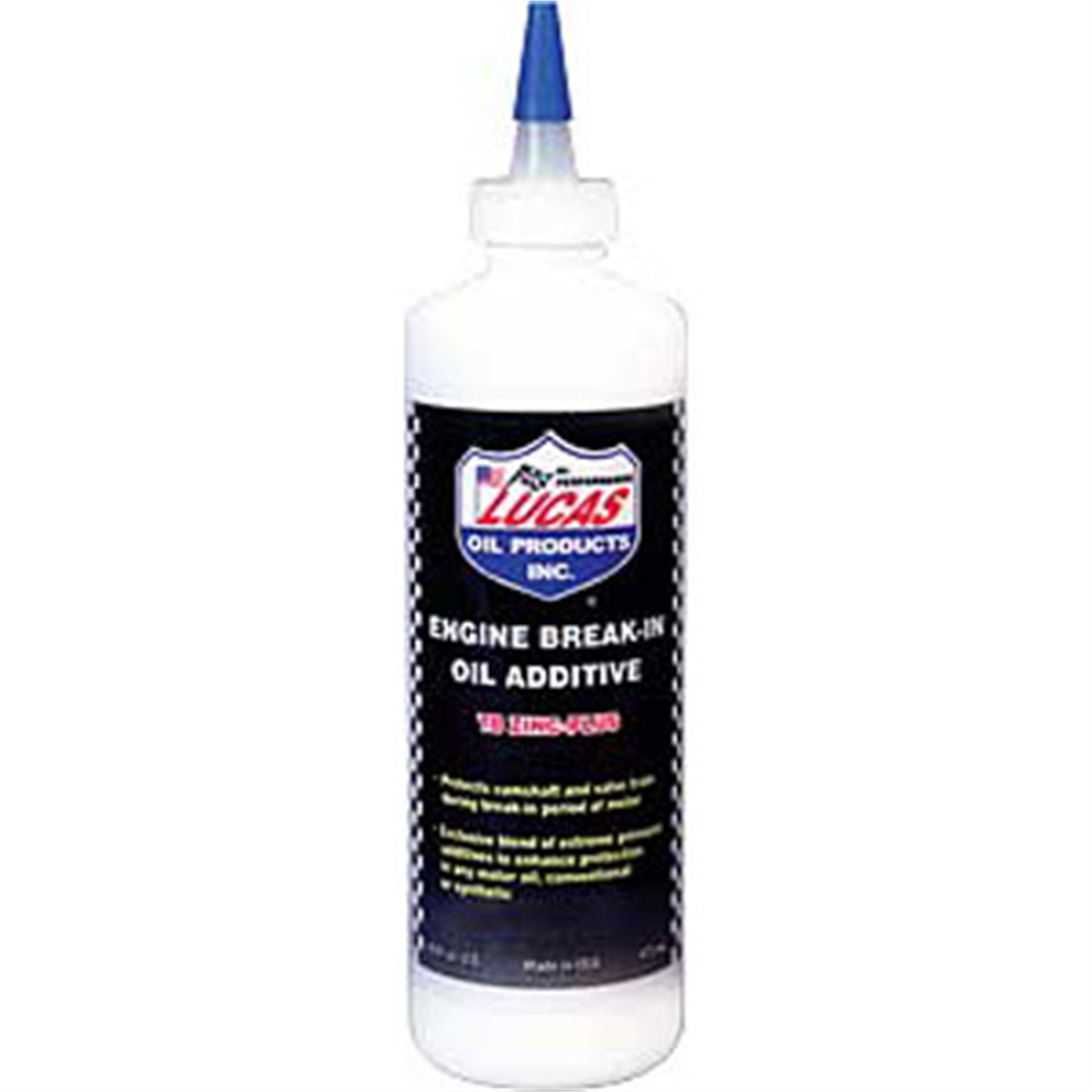 What does the Lucas Engine Break-In Oil Additive protect during break-in periods?