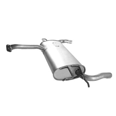 How would you describe the design of the muffler?