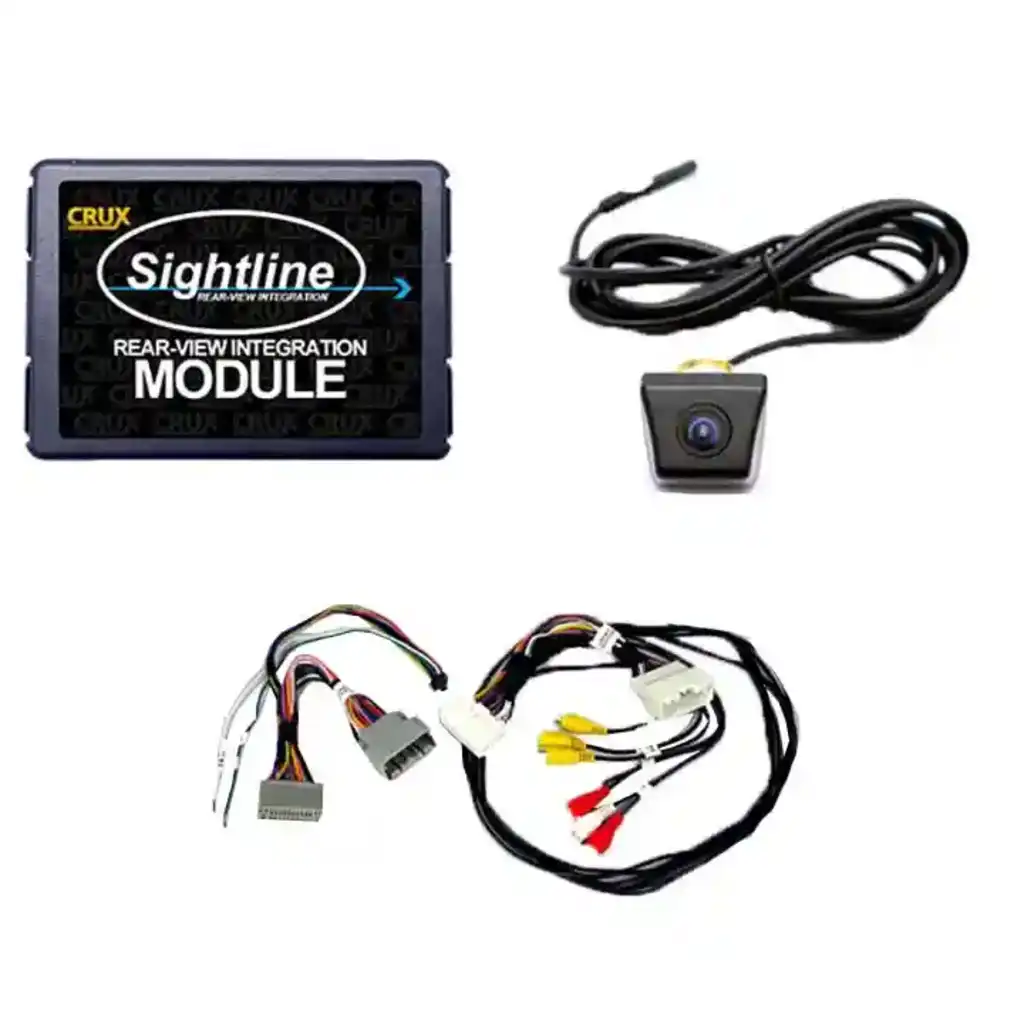 How to install the Crux RVCCH75C rear-view camera system?