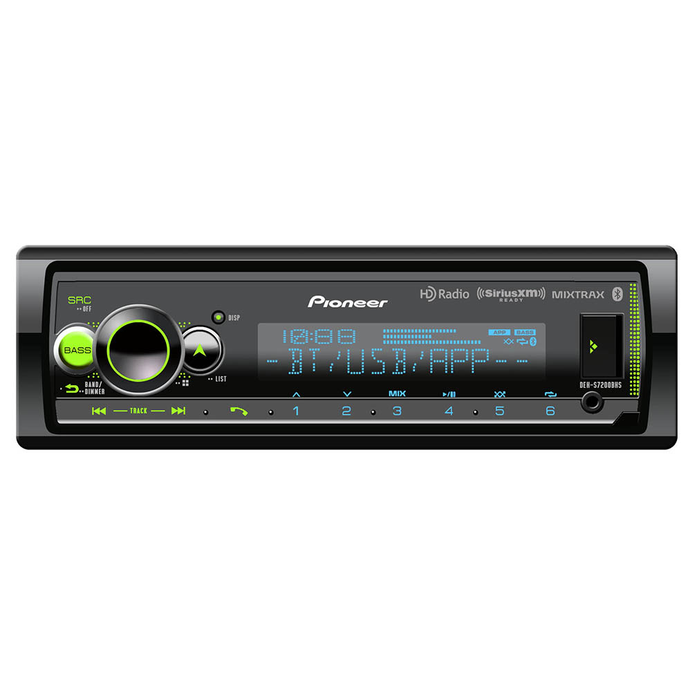 MVHS720BHS Pioneer Mechless Radio with BluetoothHDSAT RDYUSBAux.IN3x 4V PreOut Questions & Answers