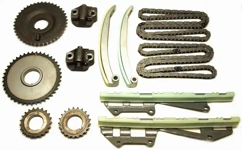 What materials is the engine timing chain kit made from?