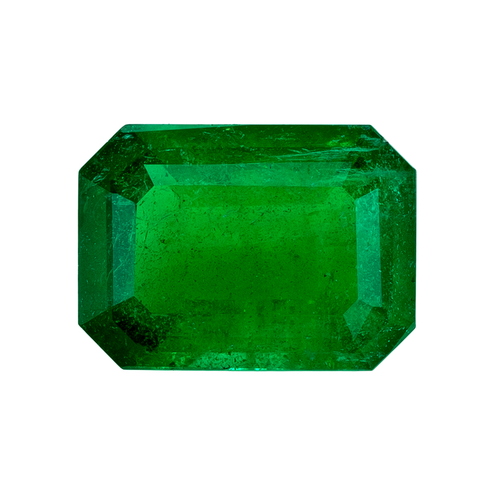 0.76 Carat Fine Green Emerald Gemstone in Octagon Cut, 6.9 x 5 mm Questions & Answers