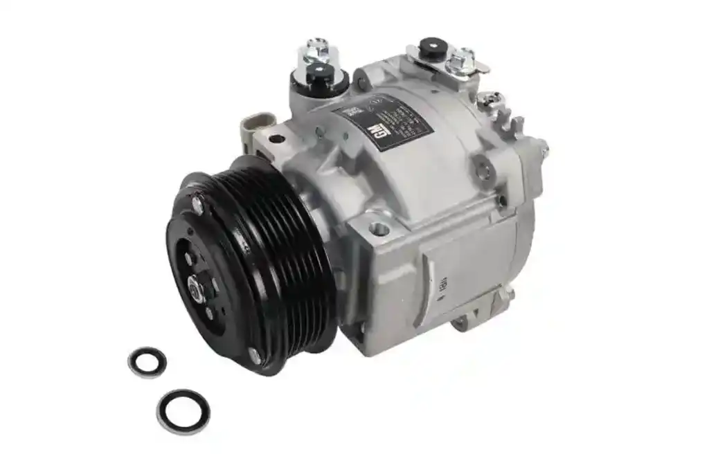 What is the material used for the A/C compressor?