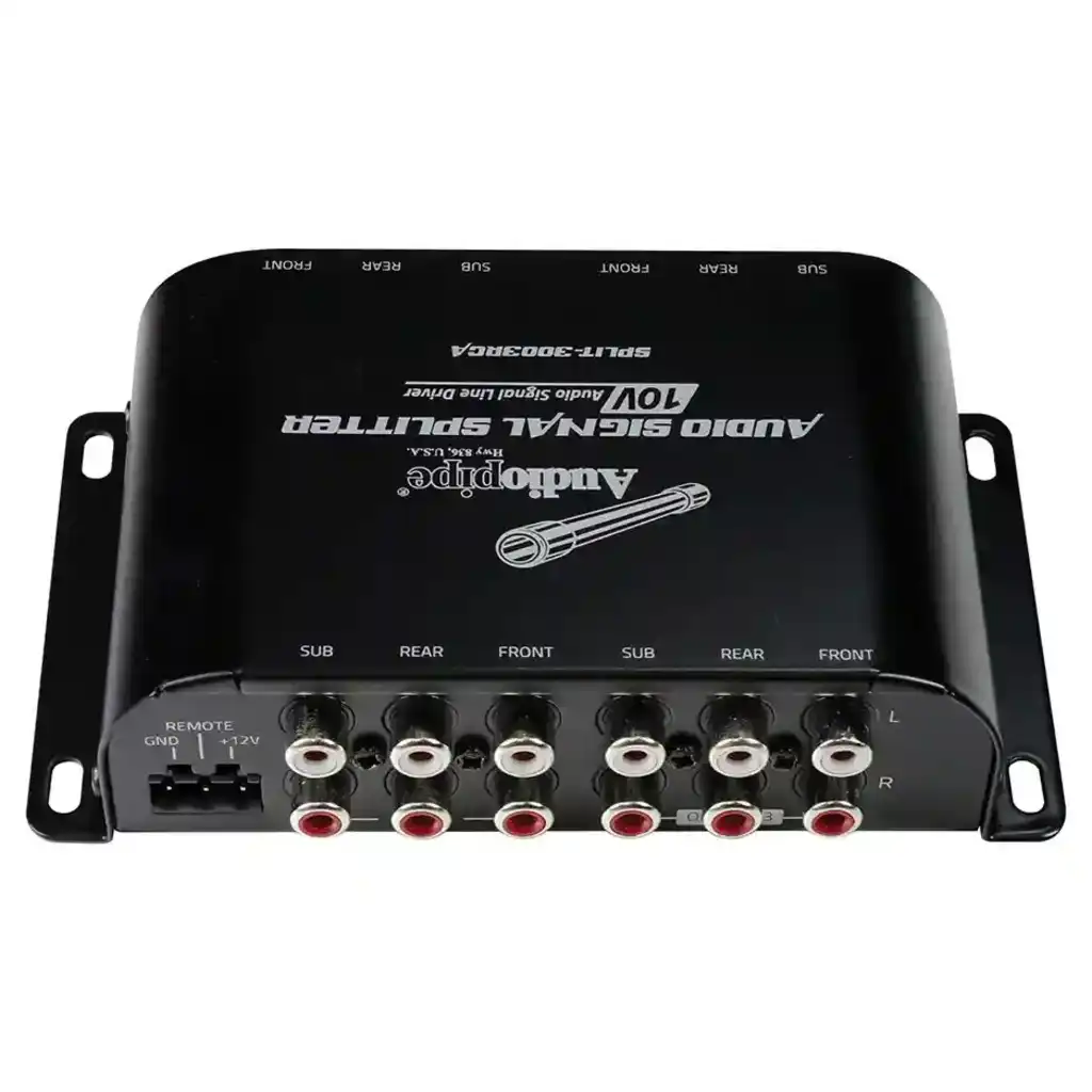 How many inputs does the SPLIT3003RCA Audiopipe RCA Splitter have?