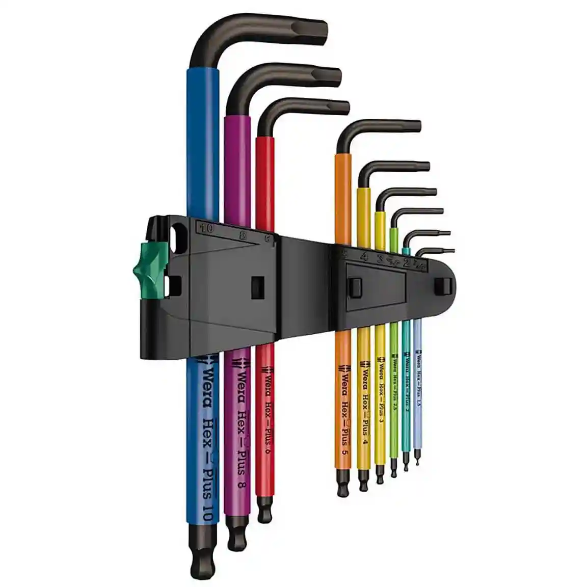 What is the benefit of the color coding in this tool set?