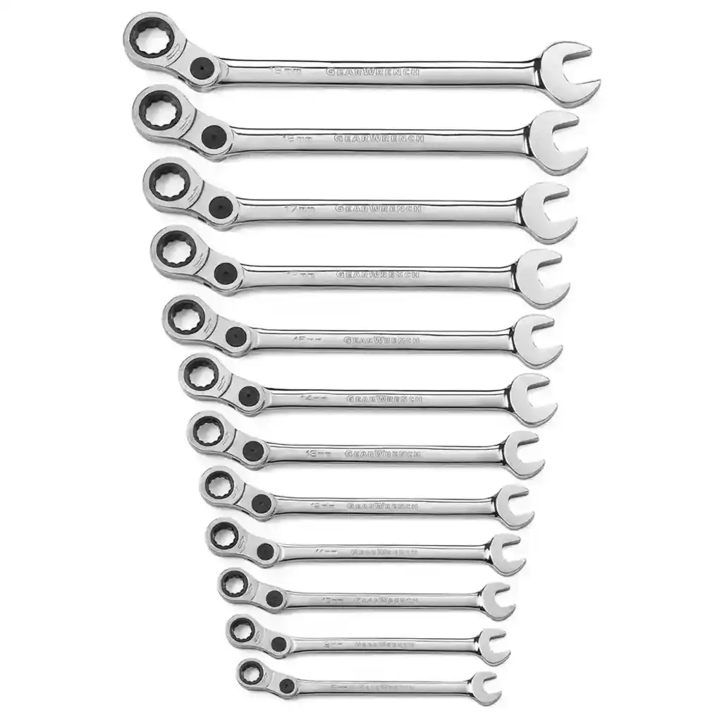 How many locking positions does this wrench set have?