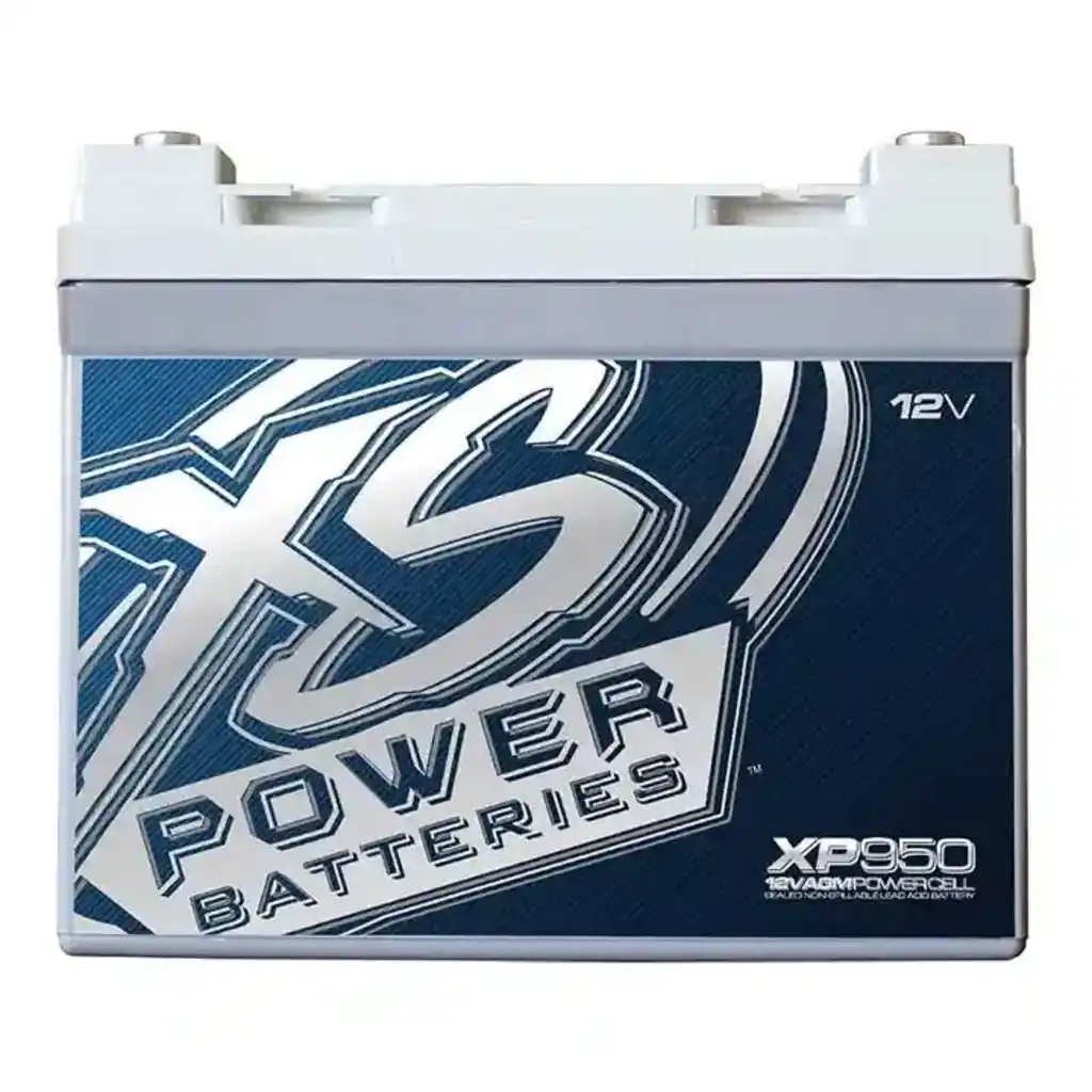 What voltage should an XP950 XS Power 12V AGM battery display?