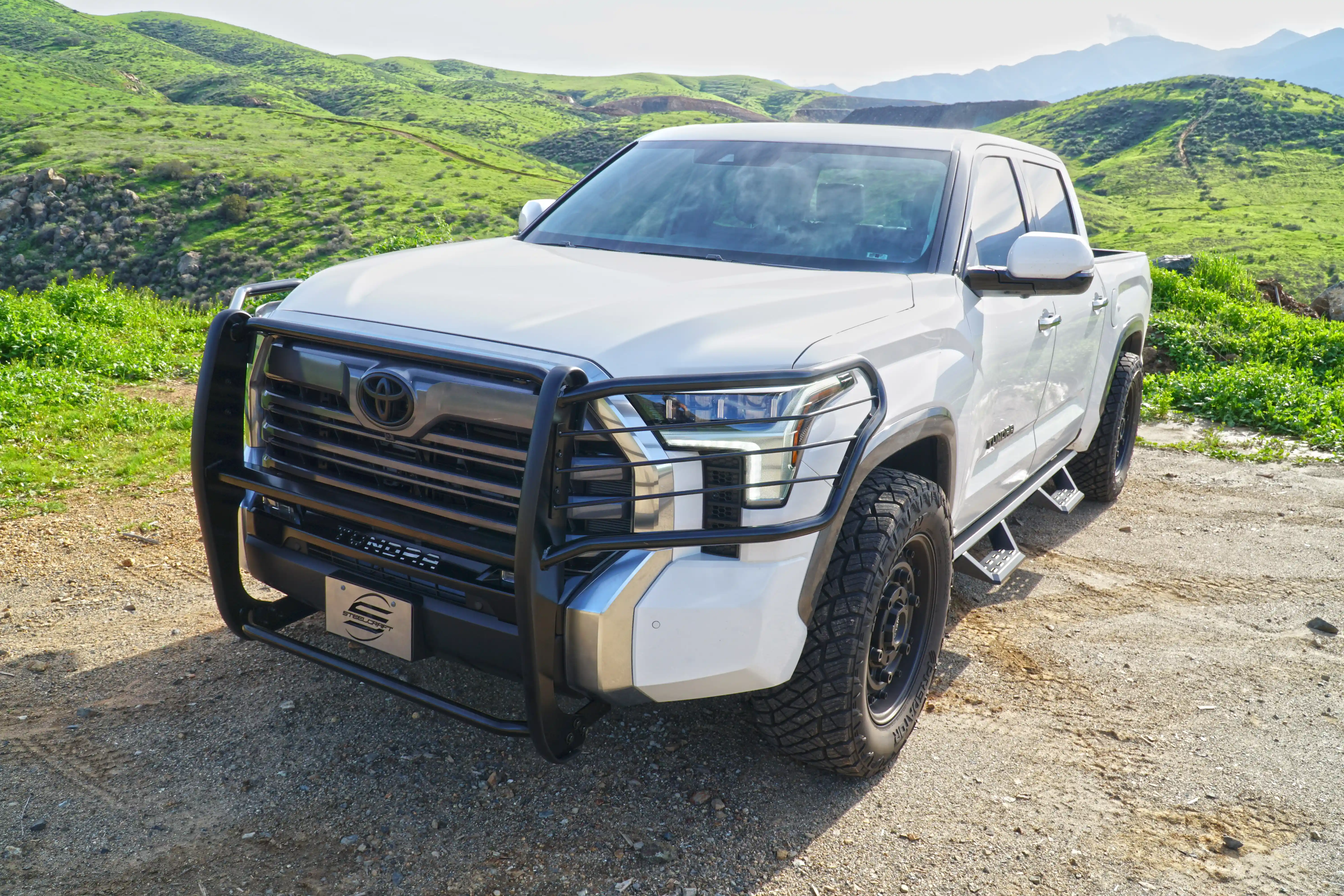 What is the purpose of a grill guard on a truck?